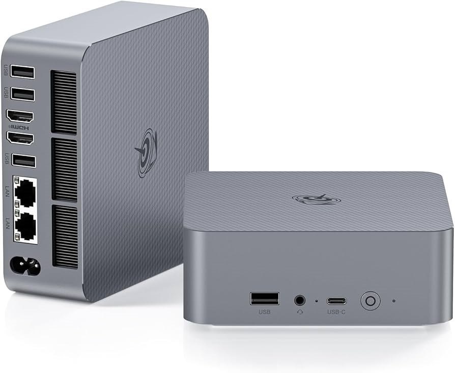 Beelink Eqr6 Mini PC, R9 6900HX (Up To 4.9GHz), 24GB Ram, 1TB SSD, 2X Lan/Wifi/Bt, W11 Pro, 1Yr