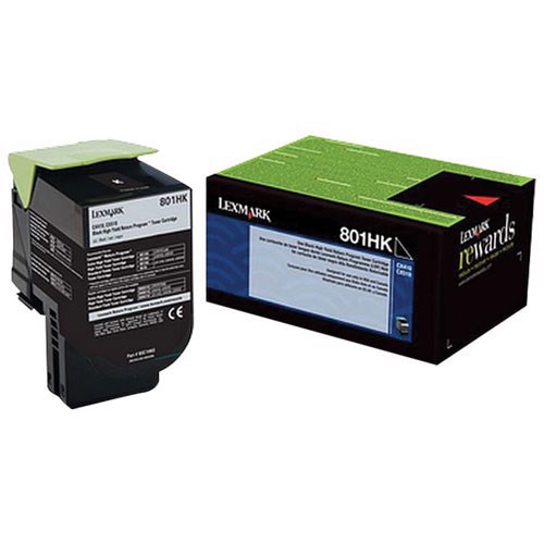 Lexmark C236HM0 Black High Yield Return Program Toner 3K For C2425 MC2425