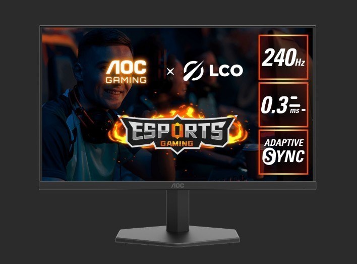 Aoc 23.8", (16:9) FHD Ips, 240HZ, Hdmi(2), DP(1), 3YR