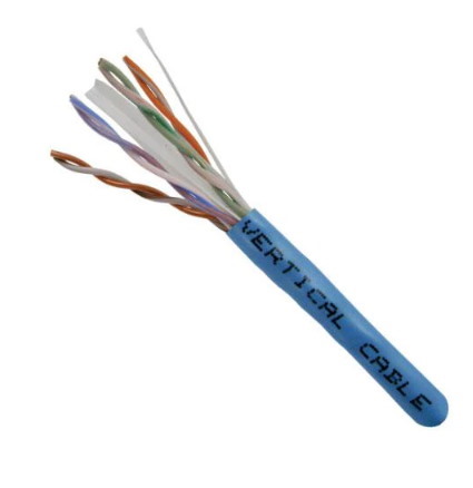 Cat6 Riser Cable, 4 pair Solid UTP, Blue
