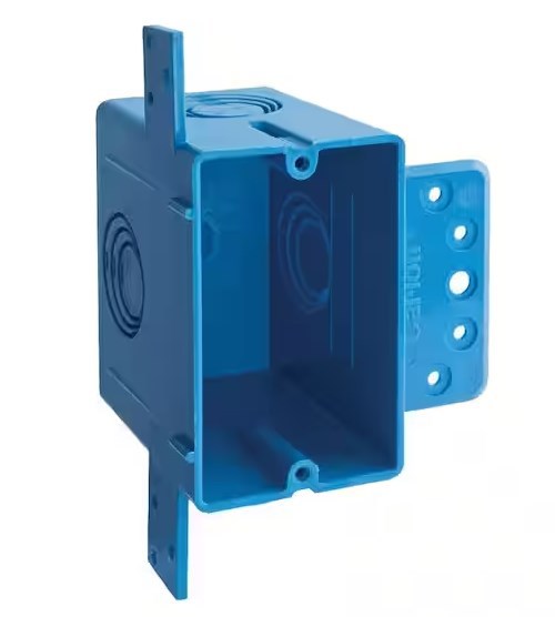 1-Gang 22 cu. in. Electrical PVC New Work ENT Electrical Box