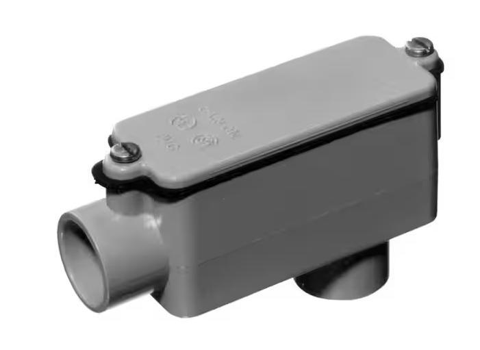 1/2 in. Sch. 40 and 80 Electrical PVC Type-LB Conduit Body