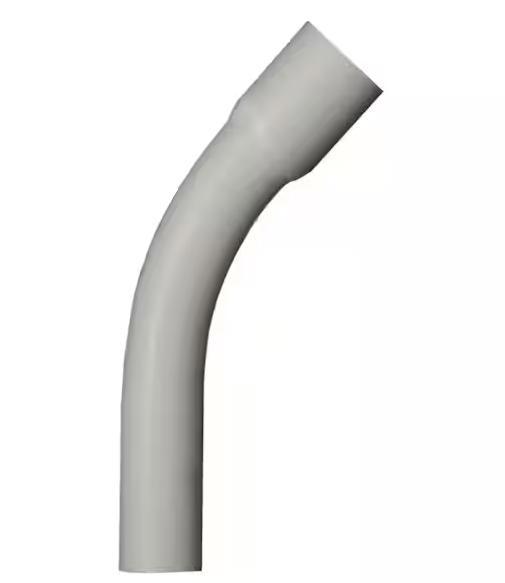3/4 in. x 45° Bell End Schedule 40-Standard Radius PVC Elbow