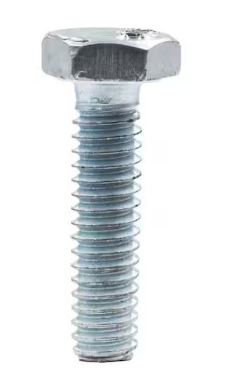 1/4 in.-20 x 1 in. Zinc Plated Hex Bolt