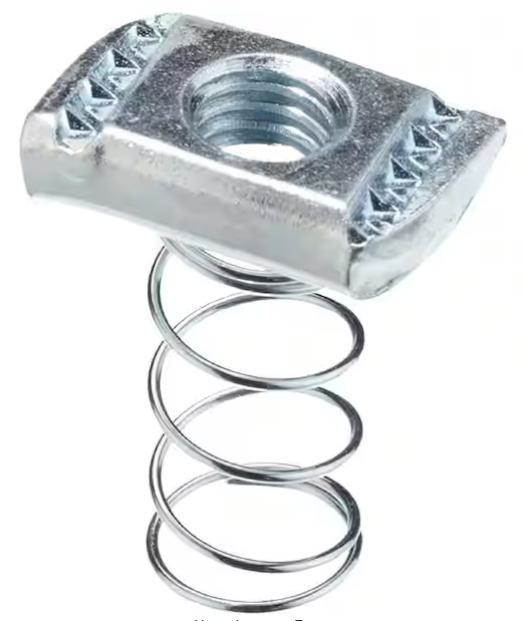 3/8 in. Strut Channel Spring Nut