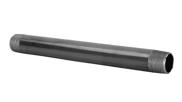 3/4 in. x 2 ft. Black Steel Schedule 40 Cut Pipe