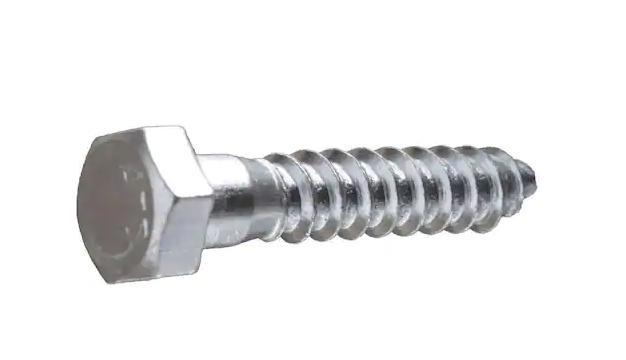 3/8 in. x 2 in. Hex Zinc Plated Lag Screw