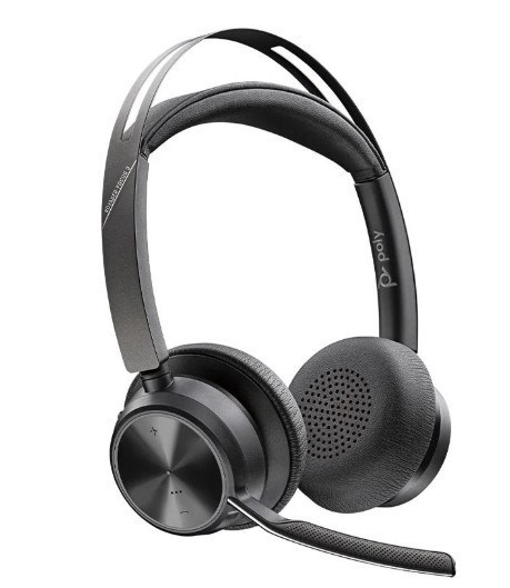 HP/Poly 9T9J6AA, Voyager Focus 2 MS BT Stereo ANC BT700 USB-C Dongle W/Charge Stand INC USB-A  Adaptor, 2 Year Warranty