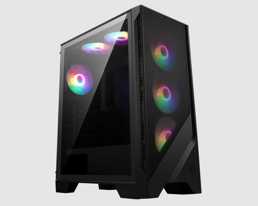 Msi Mag Forge 120A Airflow Atx Case, 2X Usb 3.2, 1X Mic-In / Audio-Out, 1X Led, 3X 2.5', 2X 2.5'/3.5', Atx / Micro-ATX / Mini-ITX