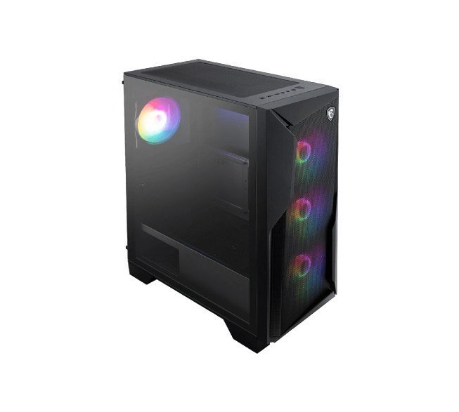 Msi Mag Forge 130A Airflow Atx Case, 2X Usb 5Gbps, 1X Mic-In / Audio-Out, 1X Led, 3X 2.5', 2X 2.5'/3.5', Atx / Micro-ATX / Mini-ITX