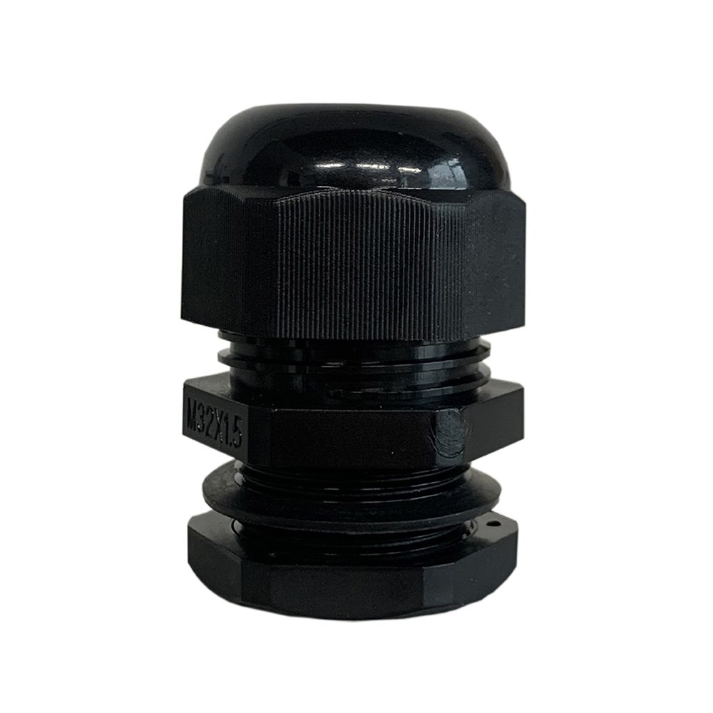 4Cabling 4C | 32MM Nylon Cable Gland Long Threaded With Washer - 5 Pack