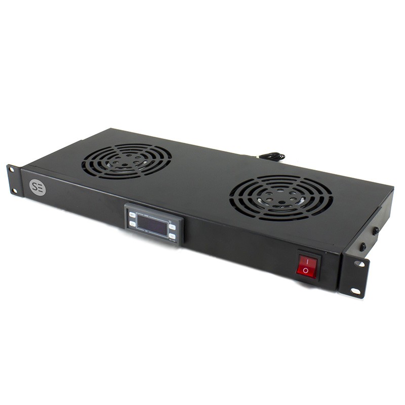 Serveredge 2 Way Fan Kit With Thermostat - 1Ru Rack Mountable