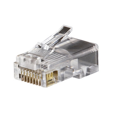 Serveredge RJ45 Cat5e Unshielded Plug - Suitable For Solid & Stranded Cables - Pack Of 10