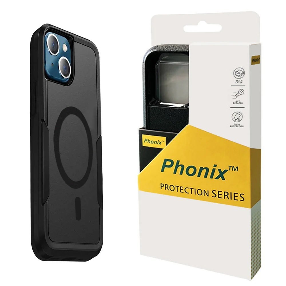 Usp Apple iPhone 16 Pro (6.3') Armor Light Case With MagSafe Black - Built-In Magnets, Drop Protection, Raised Edges, 3 Years Warranty