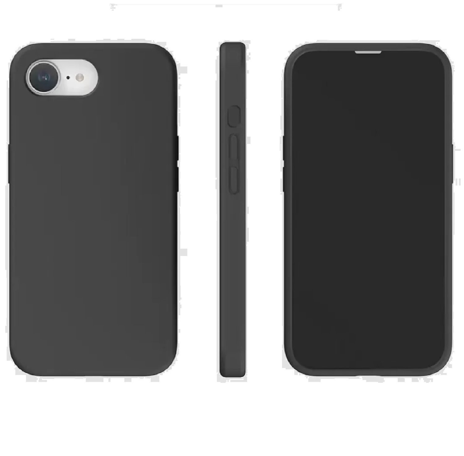 Usp Apple iPhone 17E / iPhone 16E (6.1') Silicon Case Black - Two Tough Layers, Port Covers, No Slip Grippy Edges, Anti-Fall ,3 Years Warranty