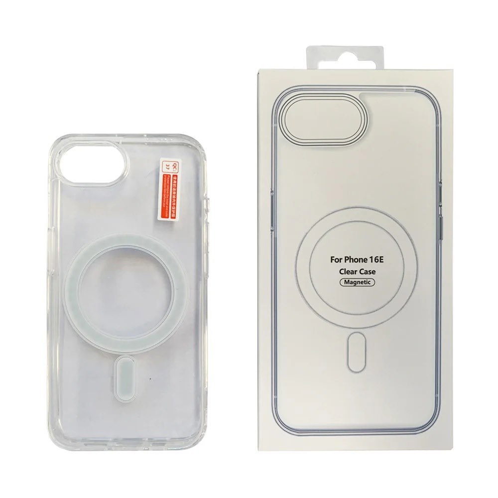 Usp Apple iPhone 17E / iPhone 16E Clear Case With MagSafe - Built-In Magnets, Scratch Resistant, Crystal Clear,Shockproof, 3 Years Warranty