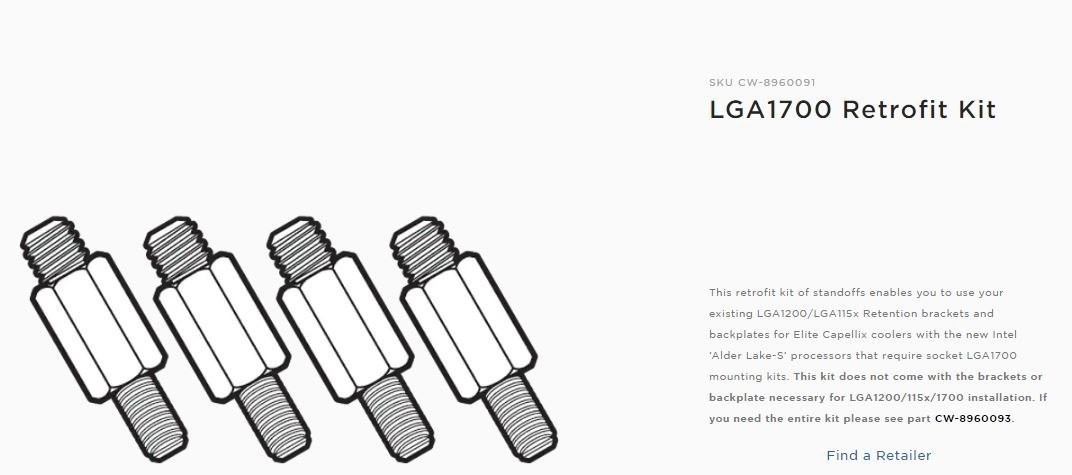 Corsair Lga1700 Retrofit Kit