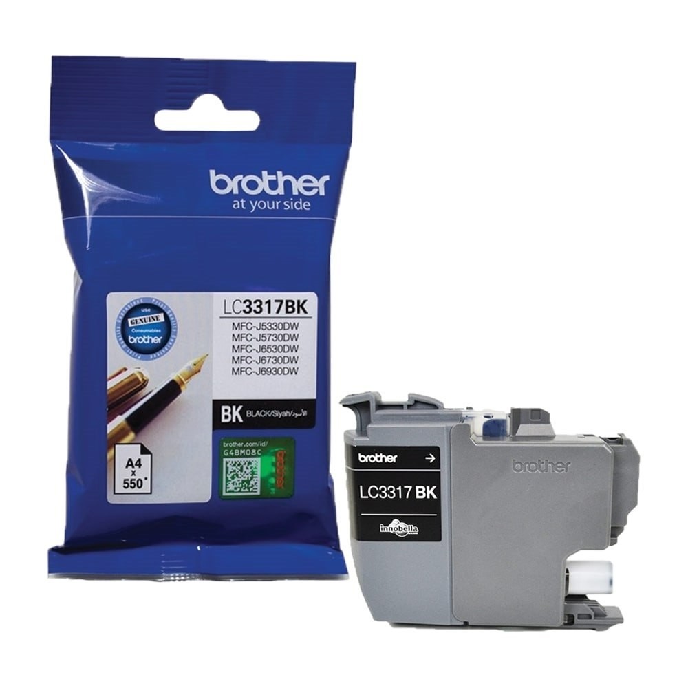 Brother LC3317BK Original Standard Yield Inkjet Ink Cartridge - Black Pack