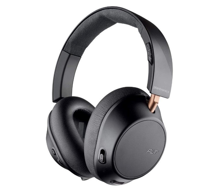Poly Plantronics Backbeat Go 810 Wireless Headphones, Active Noise Canceling Over Ear Headphones, Black