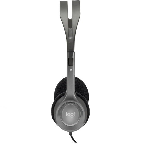 Logitech H110 Wired Over-the-head Stereo Headset - Black/Silver