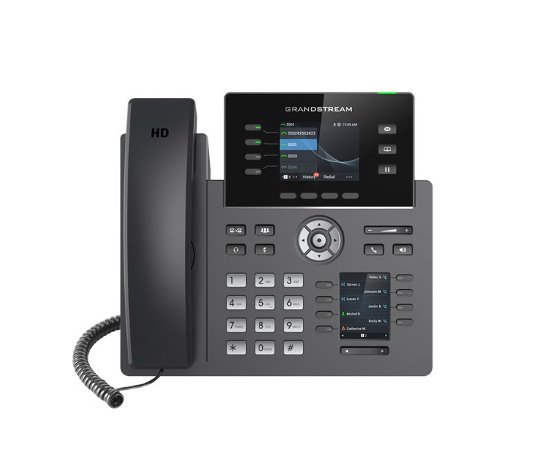 Grandstream IP Phone - Corded - Corded/Cordless - Wi-Fi, Bluetooth - Desktop