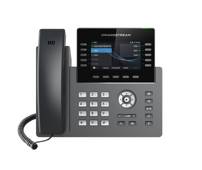 Grandstream GRP2615 IP Phone - Corded - Corded/Cordless - Wi-Fi, Bluetooth - Desktop, Wall Mountable