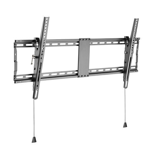 Brateck Heavy Duty Foldable Tilt TV Wall Mount For 43'-90' TVs, Weight Capacity: 70KG, 49X890X431MM, Matte Black (LS)