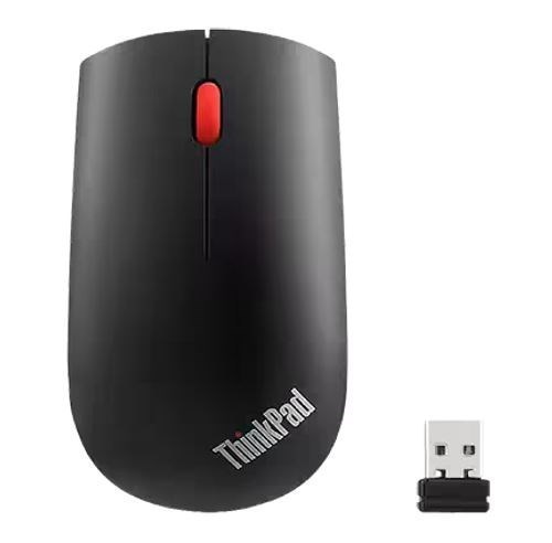 Lenovo Essential Mouse - Radio Frequency - USB - Optical - Black