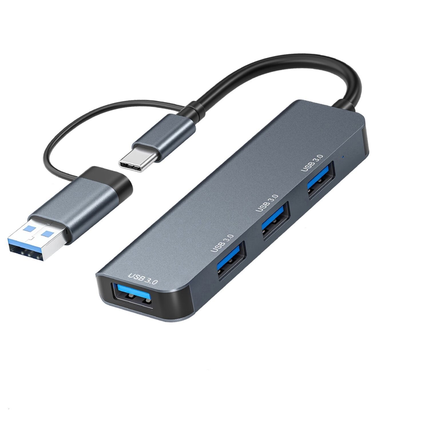 Astrotek 4 Port High Speed Usb3.0 Hub U-Disk Usb-A Keyboard Mouse Gamepad No Power Adaptor