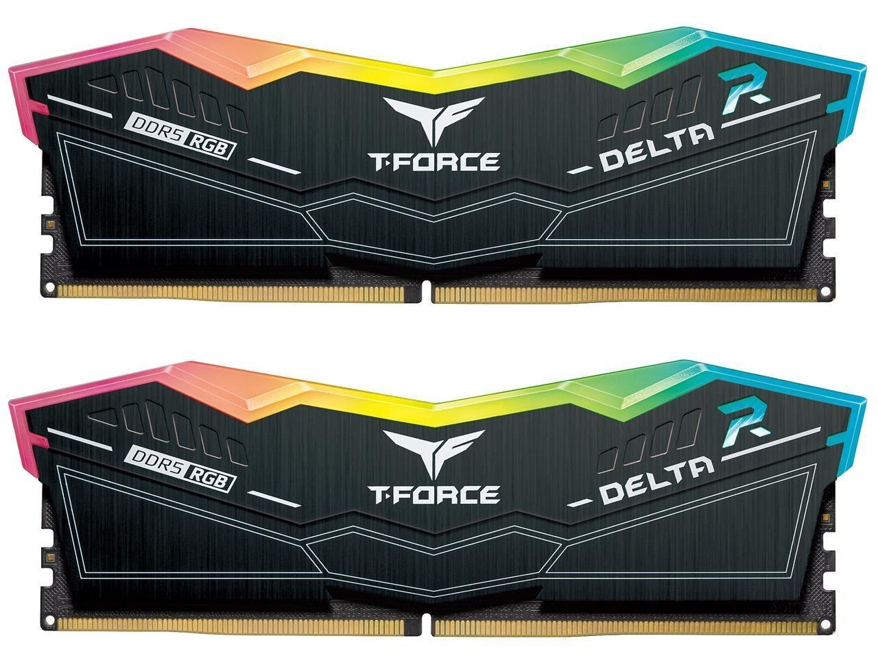 Team T-Force Delta RGB 32GB (2 X 16GB) 288-Pin PC Ram DDR5 6000 (PC5 48000) Desktop Memory Model Ff3d532g6000hc38adc01