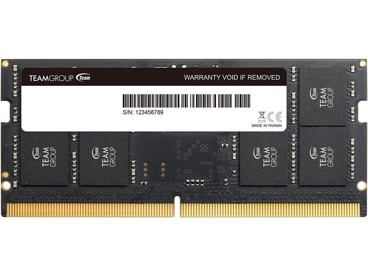 Team Elite 16GB 262-Pin DDR5 So-Dimm DDR5 4800 (PC4 38400) Laptop Memory Model Ted516g4800c40d-S01
