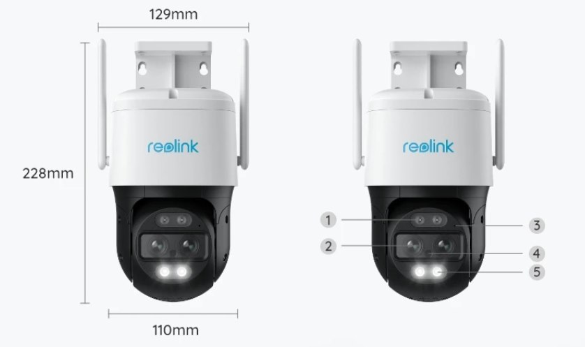 Reolink TrackMix WiFi | 4K Dual-Lens PTZ Camera with Motion Tracking