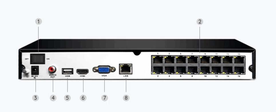 RLK16-1200D8-A | 12MP PoE Security System with Color Night Vision