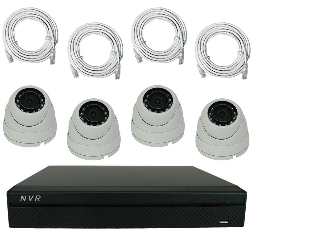 SCK 4 Channel [NVR] with Four 2MP Dome Cameras