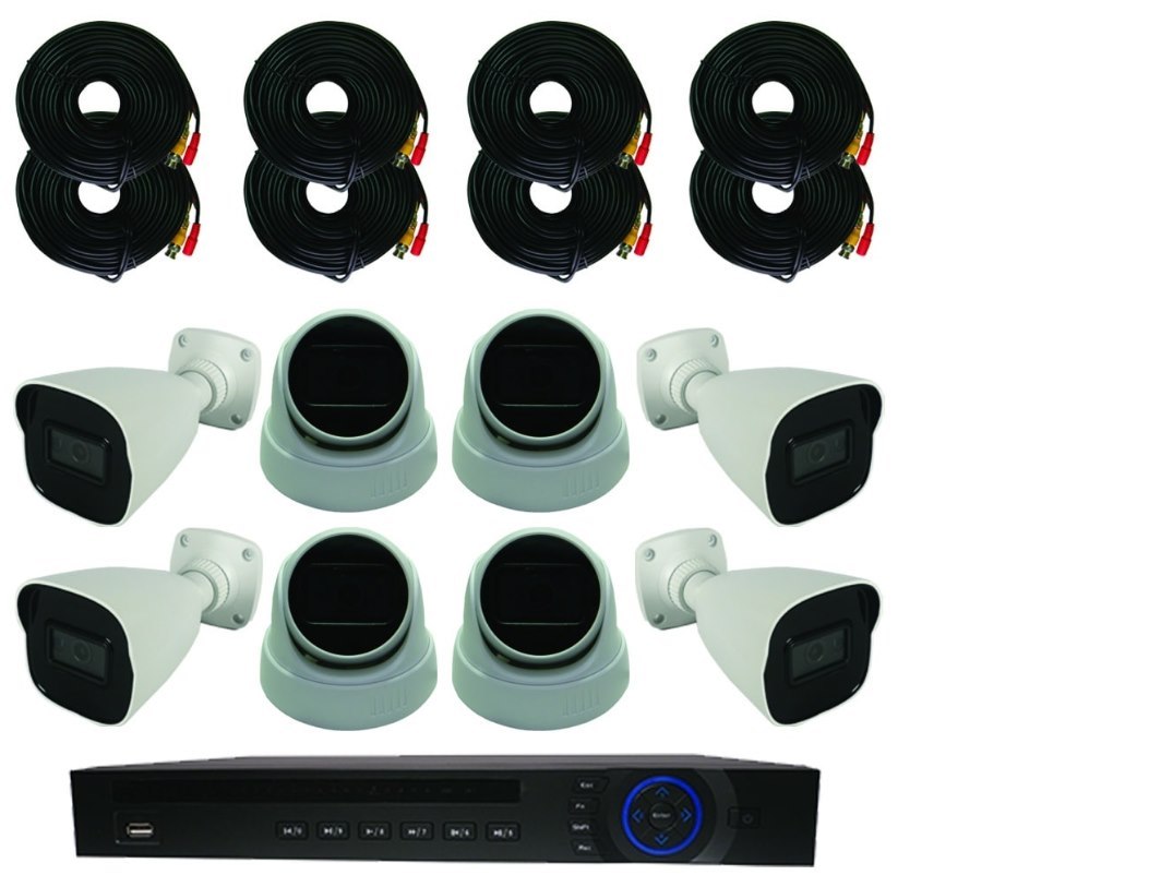 SCK 8 Channel [DVR] with Four 8MP Dome Cameras & Four 8MP Bullet Cameras