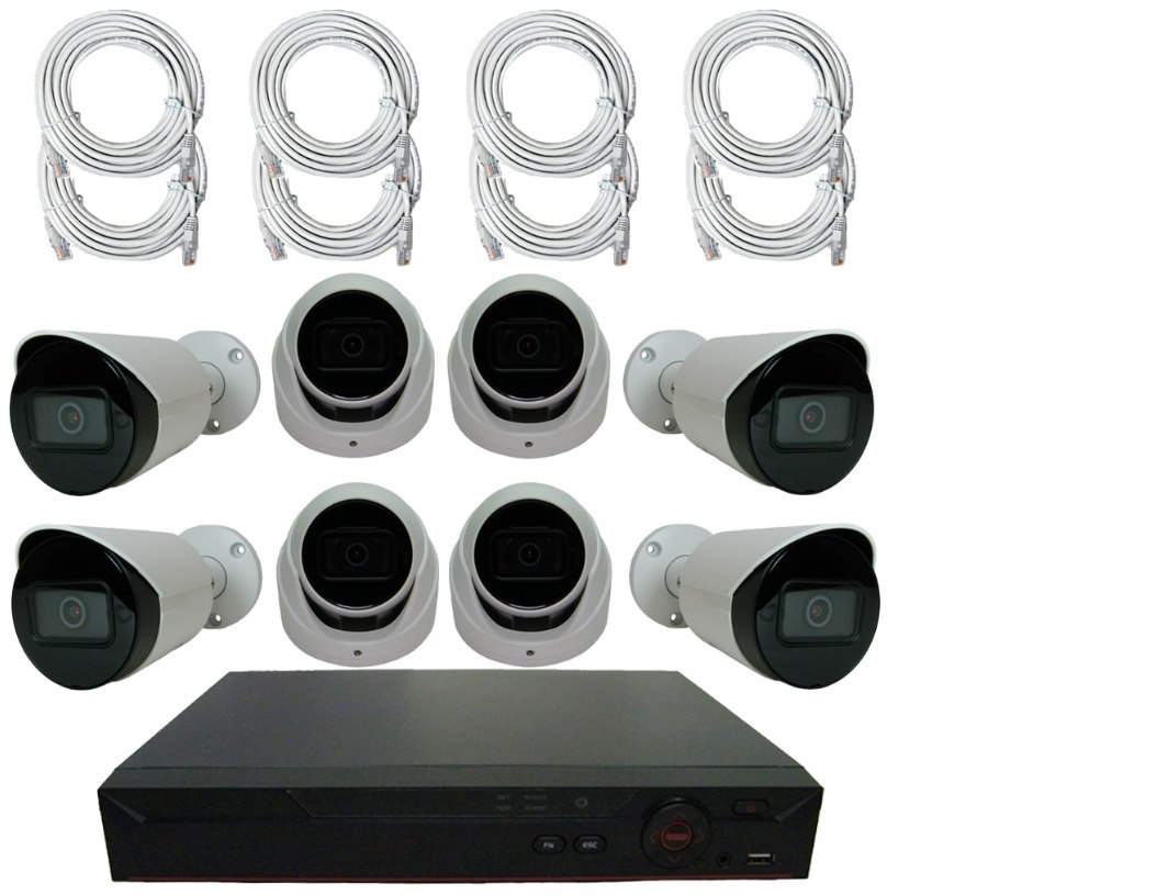 SCK 8 Channel [NVR] with Four 4MP Dome Cameras & Four 4MP Bullet Cameras