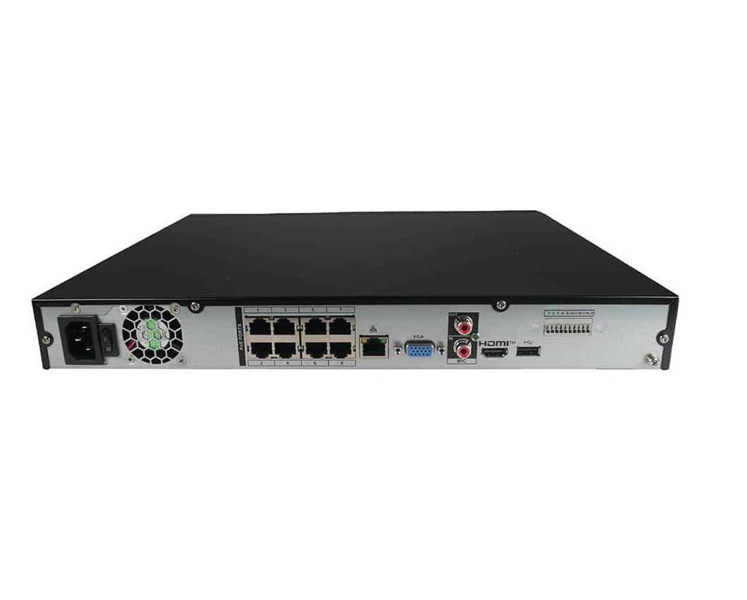 SCK Elite 8CH 1U AI NVR H.265+ W/ 8 Ports POE