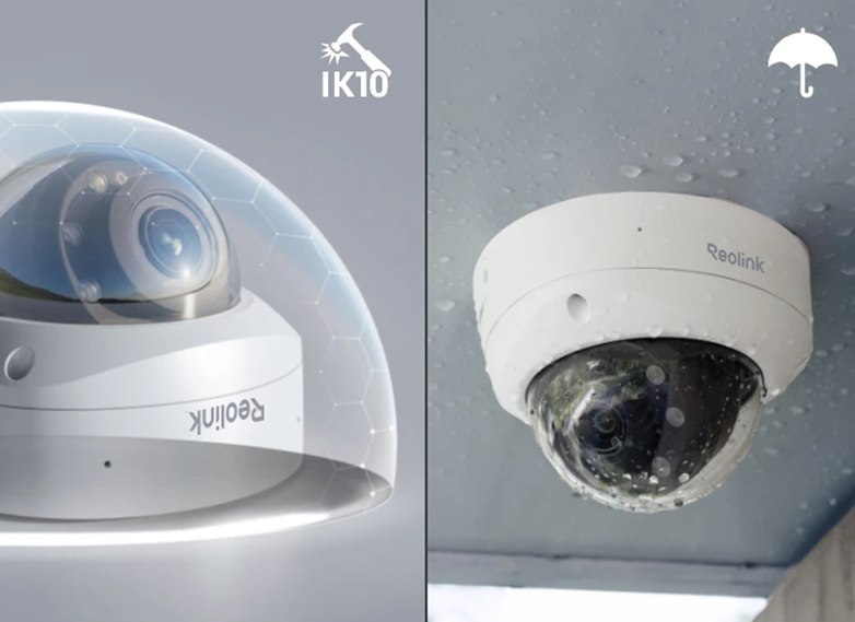 ReoLink  Smart 4K 8MP IK10 PoE Dome Camera System with 5× Optical Zoom