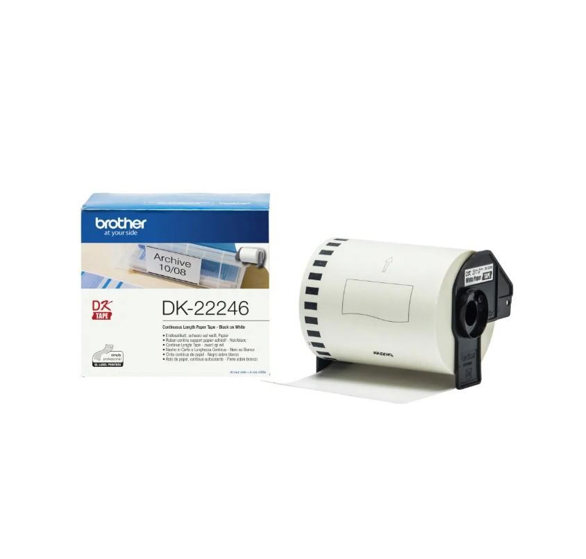 Brother DK-22246 - White Continuous Paper Roll 103MM X 30M