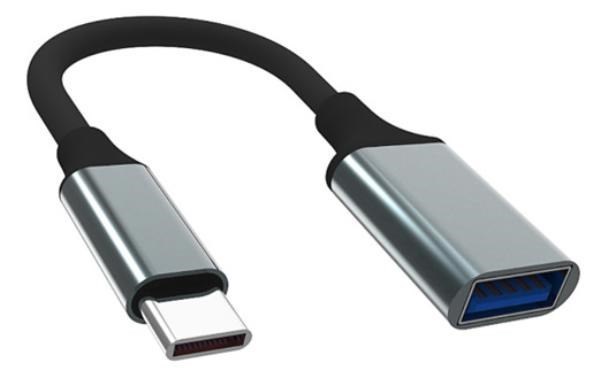 Shintaro Usb-C Male To Usb-A Female 15CM Otg Aluminum Connector, Usb3.0