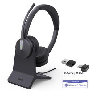 Yealink Bluetooth Wireless Headset Stereo Uc/Teams Usb-A With Stand