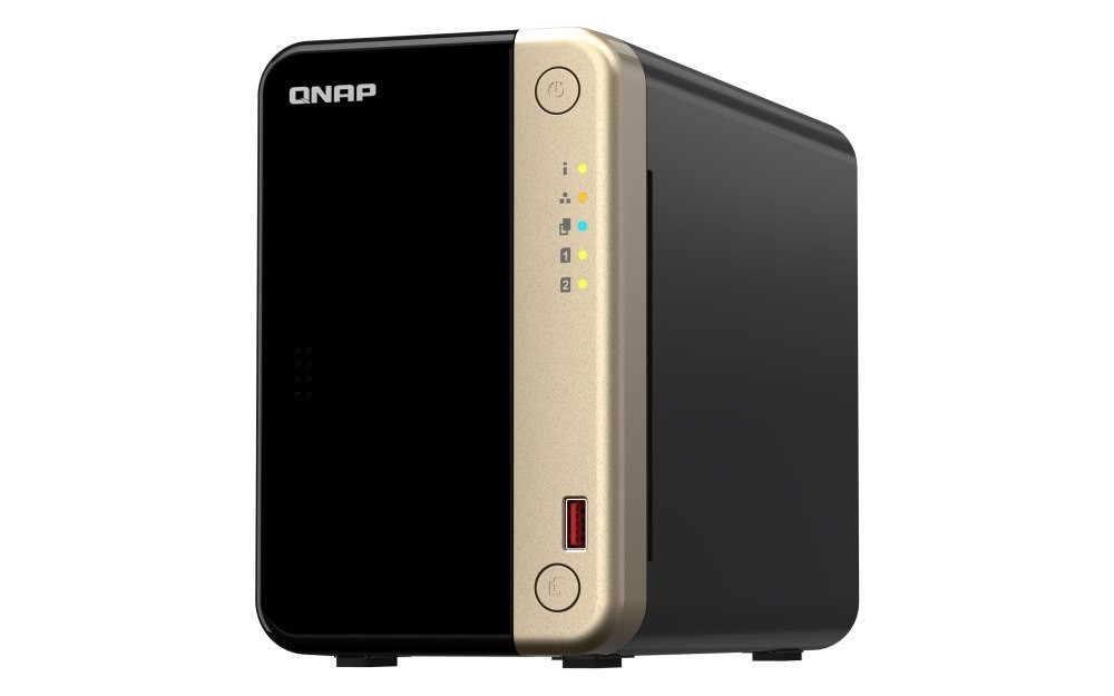 Qnap 2-Bay Nas 3.5"(0/2), Cel QC-2.9GHz, 8GB, 2.5GbE(2), M.2(2), PCIe, TWR, 3YR WTY