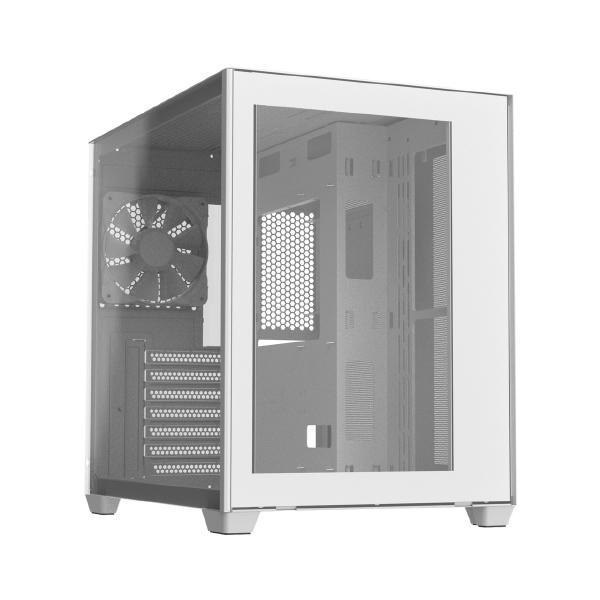 FSP CMT380W Tempered Glass PC Case White