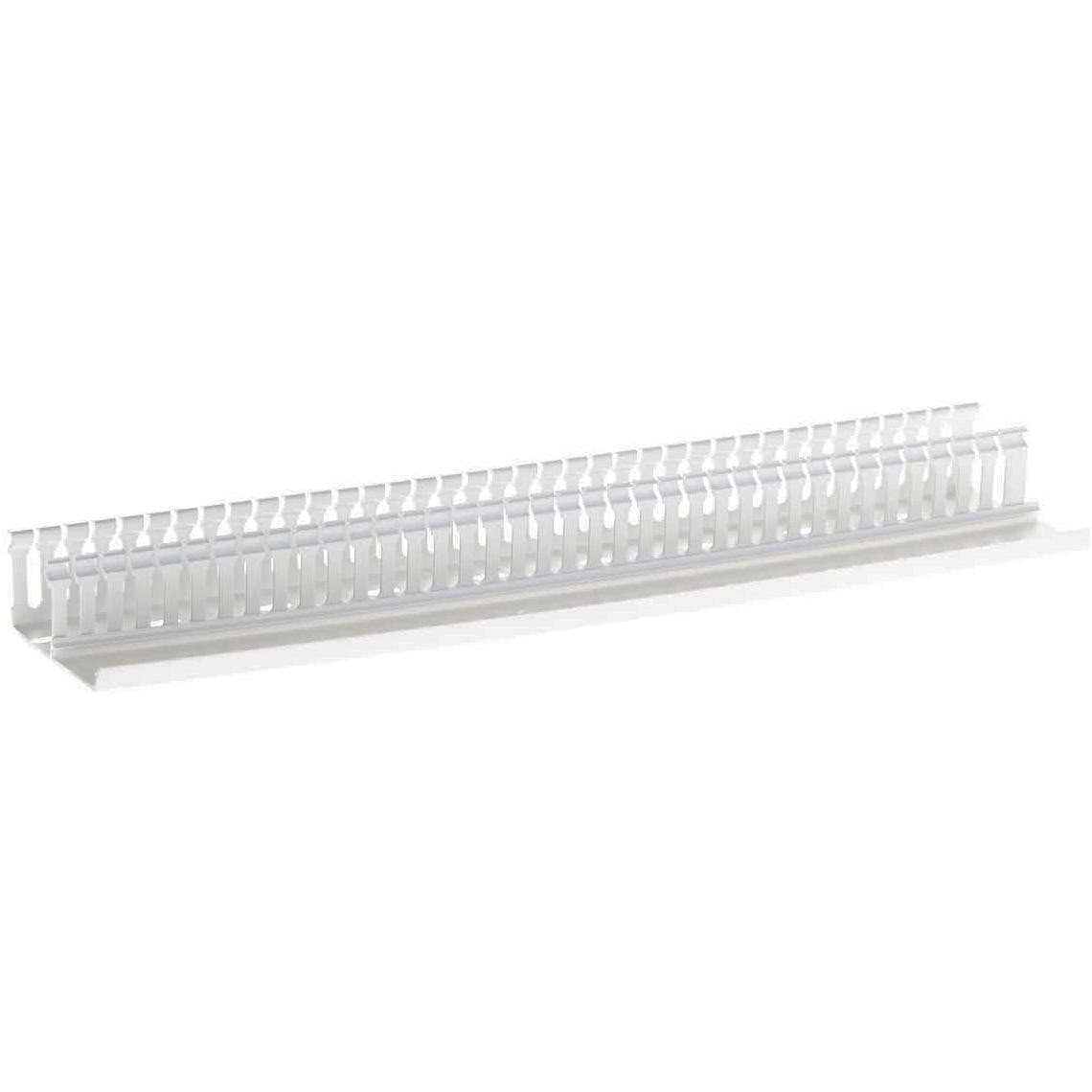 4Cabling Slotted Cable Ducting - 2M Length 100 X 100MM: White