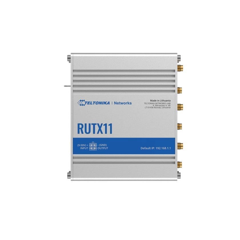 Teltonika | Rutx11 | Dual Sim 4G Lte-A Professional Industrial Cat6 Cellular IoT Router