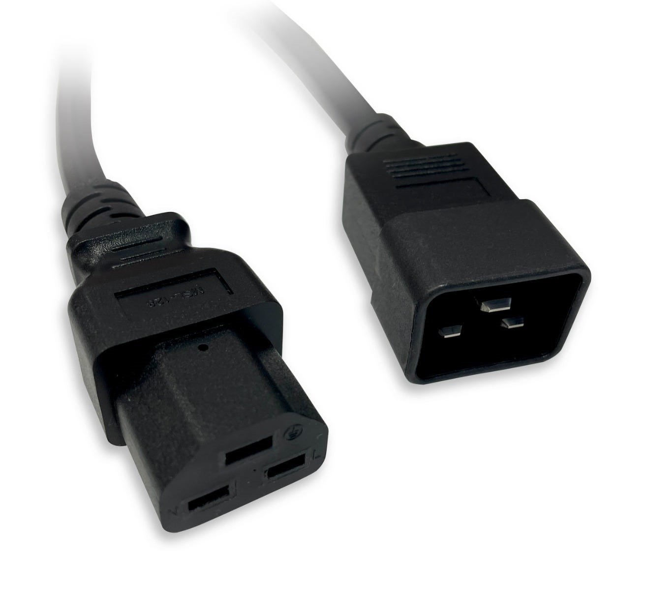 4Cabling Iec C20 To C21 Power Cable 20A Black 2M