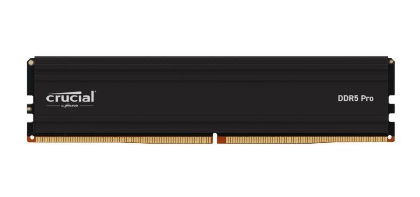 Crucial Pro 32GB (1x32GB) DDR5 Udimm 6000MHz CL40 Black Heat Spreaders Overclocking Support Intel XMP Amd Ryzen Desktop PC Gaming Memory