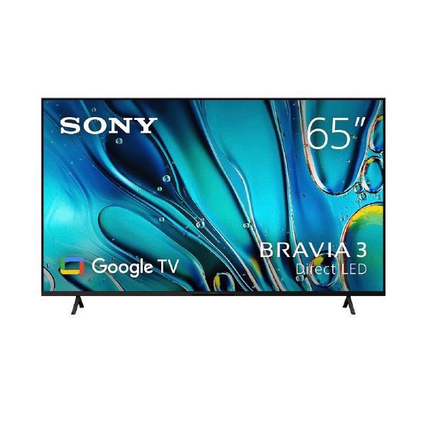 Sony Bravia 3 S30 65" Google TV, 4K Uhd, 17/7, 450 Nit, Direct Led, HDR10/HLG/Dolby Vision, 300X300 Vesa, 3 YR WTY