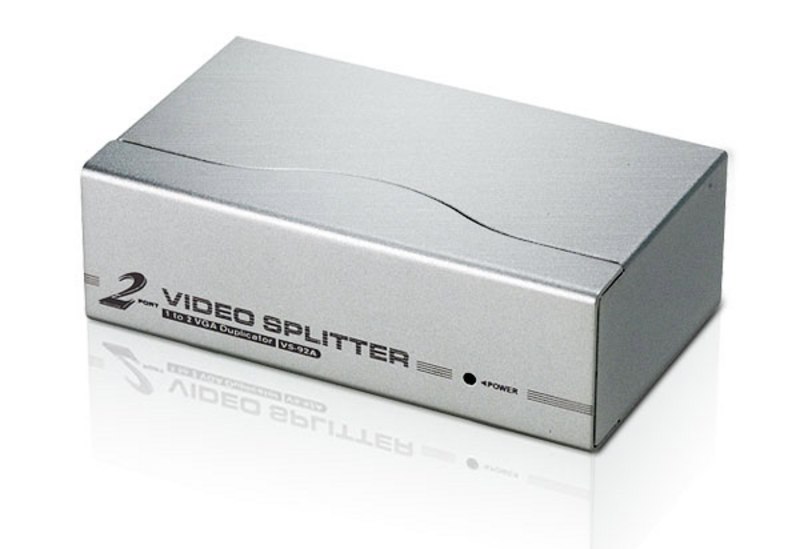 Aten Video Splitter 2 Port Vga Splitter 350Mhz, 1920x1440@60Hz, Cascadable To 3 Levels (Up To 8 Outputs)