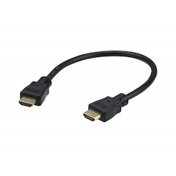 Aten 0.3M 4K Hdmi High Speed Ethernet Cable, Supports Up To 4096 X 2160 @ 60Hz, High Quality Tinned Copper Wire With Gold-Plated Connectors